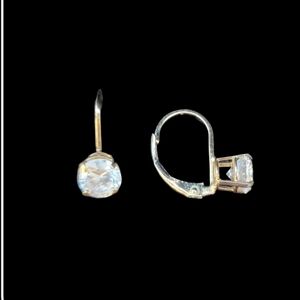 Gold Tone Cz Earrings